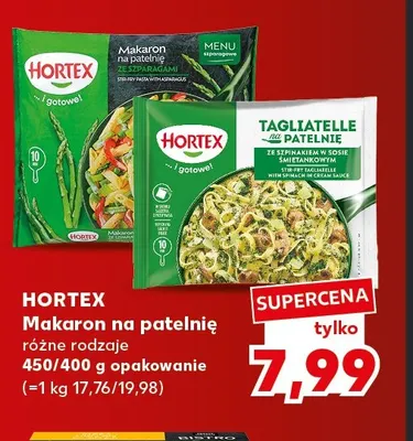 Makaron na patelnię ze szparagami Hortex promocja w Kaufland