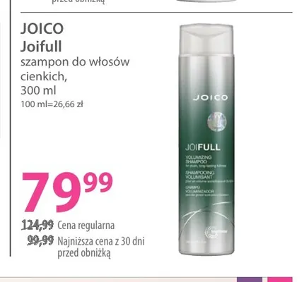 Joifull szampon do włosów cienkich Joico promocja w Hebe