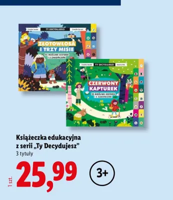 Książeczka edukacyjna z serii Ty Decydujesz promocja w Lidl