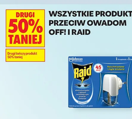 Elektrofumigator z płynem Raid promocja w Biedronka