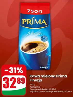 Kawa mielona Prima Finezja promocja w Dino