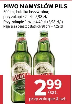 Piwo namysłów pils promocja w Stokrotka
