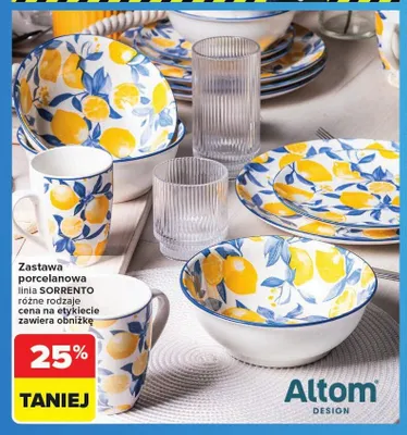 Zestaw zastawy porcelanowej Altom Design Sorrento promocja w Carrefour