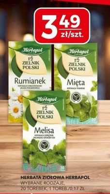 Herbata ziołowa mięta promocja w Top Market