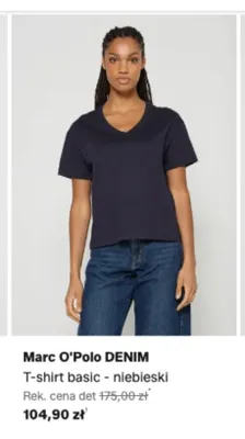 T-shirt basic Marc O'Polo DENIM niebieski promocja w Lounge by Zalando
