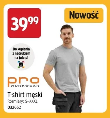 T-shirt męski Pro Workwear promocja w Jula