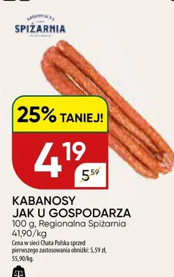 Kabanosy jak u gospodarza promocja w Chata Polska