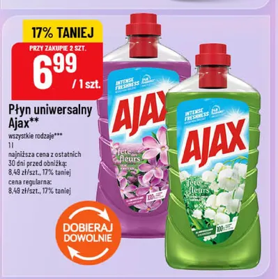Płyn uniwersalny Ajax Fête des Fleurs promocja w POLOmarket