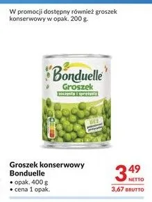 Groszek konserwowy Bonduelle promocja w Makro