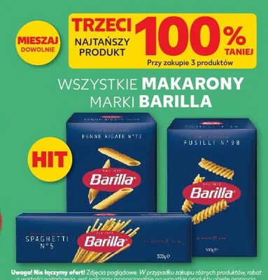 Makaron różne rodzaje promocja w Kaufland