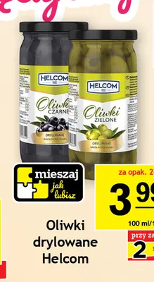 Oliwki zielone drylowane Helcom promocja w Gram Market