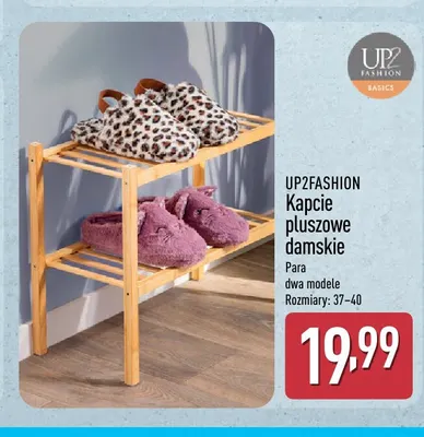 Kapcie pluszowe damskie UP2FASHION promocja w Aldi