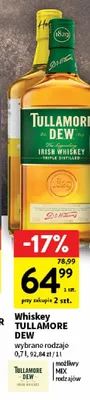 Whiskey Tullamore D.E.W. promocja w Intermarche