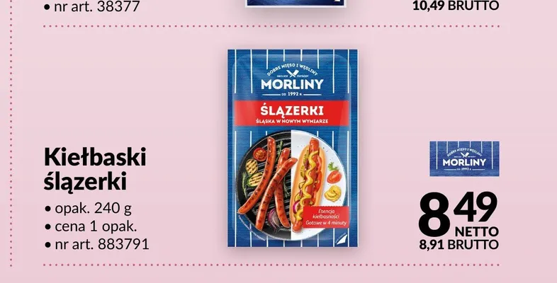Kiełbaski ślązerki Morliny promocja w Makro