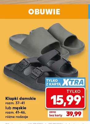Klapki męskie promocja w Kaufland