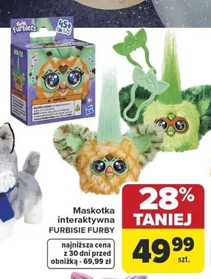 Maskotka interaktywna FURBISIE FURBY promocja w Carrefour