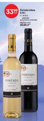 Wino czerwone Portada Lisboa półsłodkie promocja w Żabka