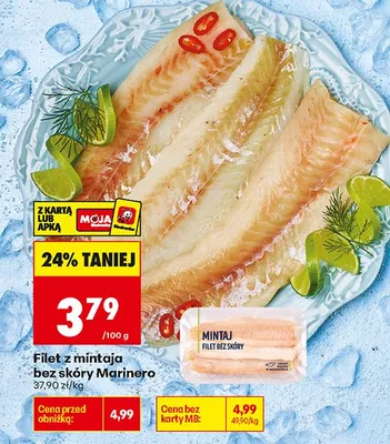 Filet z mintaja bez skóry Marinero promocja w Biedronka