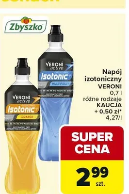 Napój izotoniczny VERONI promocja w Carrefour Market
