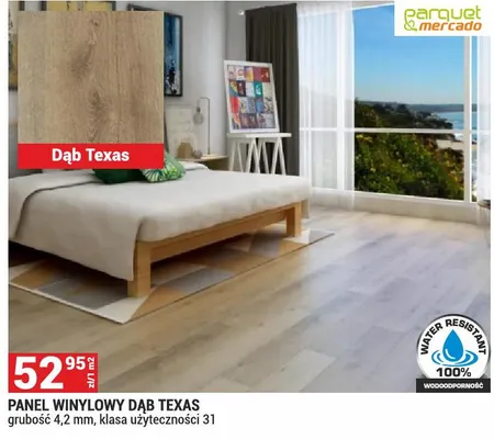 Panel winylowy Dąb Texas promocja w Merkury Market