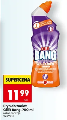 Płyn do toalet Cillit Bang, różne rodzaje promocja w Biedronka