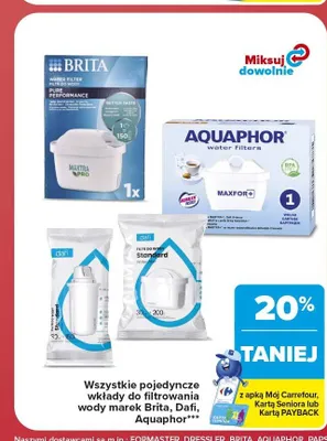 Wkład filtrujący Dafi Standard promocja w Carrefour