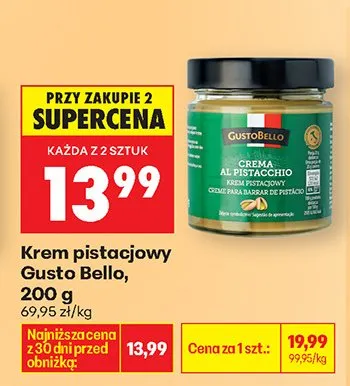 Krem pistacjowy promocja w Biedronka