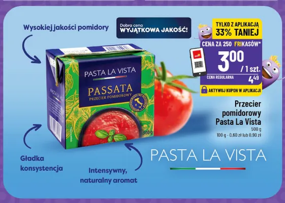 Przecier pomidorowy Pasta La Vista promocja w POLOmarket