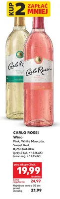 Wino Carlo Rossi Pink promocja w Kaufland