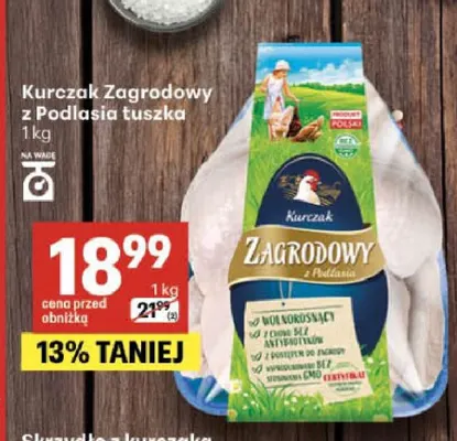 Kurczak z Podlasia tuszka promocja w Delikatesy Centrum