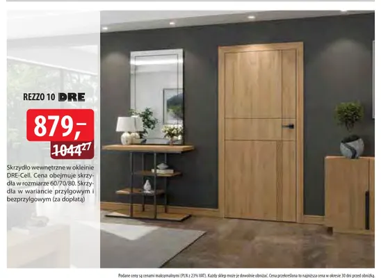 Drzwi wewnętrzne Rezzo 10 Dre promocja w Dobre Dla Domu