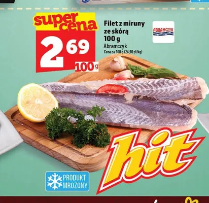 Filet z miruny ze skórą Abramczyk promocja w TOPAZ