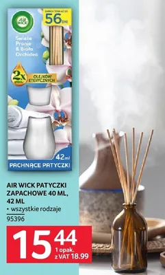Patyczki zapachowe AIR WICK 40 ml promocja w Selgros