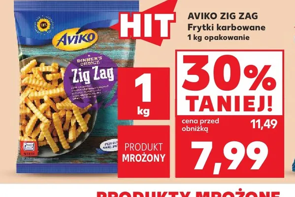 Frytki karbowane Aviko Zig Zag promocja w Kaufland