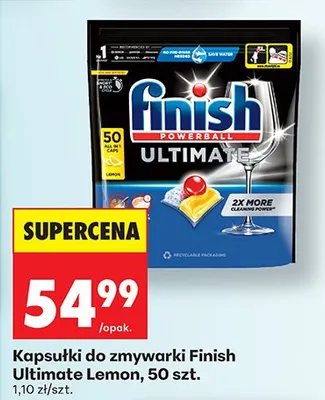 Kapsułki do zmywarki Ultimate Lemon 50 szt. promocja w Biedronka
