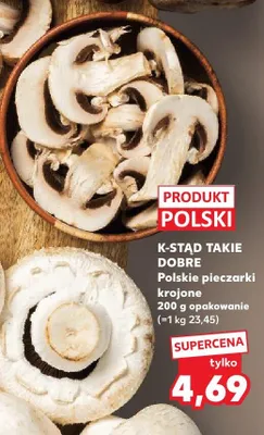 Pieczarki polskie krojone promocja w Kaufland