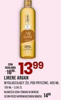 Żel wygladzający pod prysznic Lirene Argan promocja w Drogerie Natura