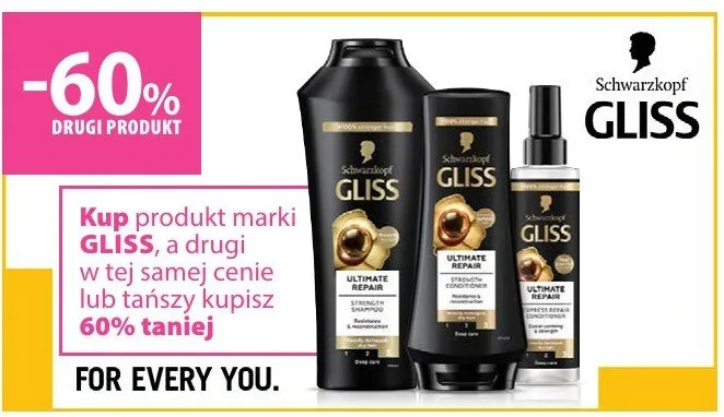 Produkty do pielęgnacji włosów drugi -60% promocja w Hebe