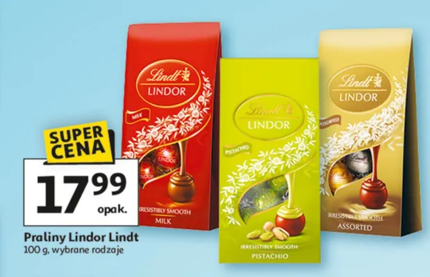 Praliny Lindor Lindt promocja w Auchan