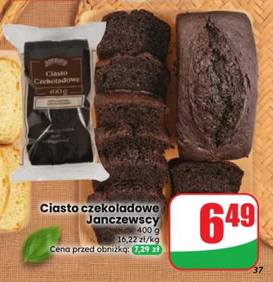 Ciasto czekoladowe Janczewscy promocja w Dino