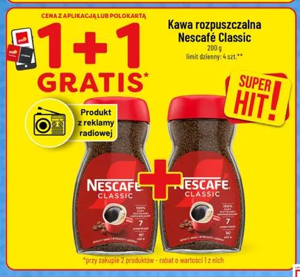 Kawa rozpuszczalna Nescafé Classic promocja w POLOmarket