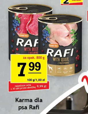 Karma dla psa Rafi z wołowiną promocja w Gram Market