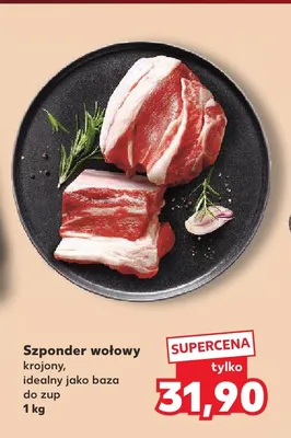 Szponder wołowy krojony idealny jako baza do zup promocja w Kaufland