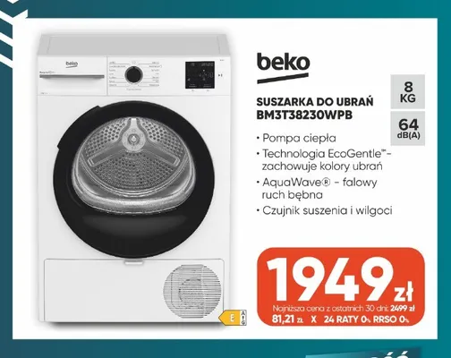 Suszarka do ubrań Beko BM3T38230WPB promocja w Max Elektro