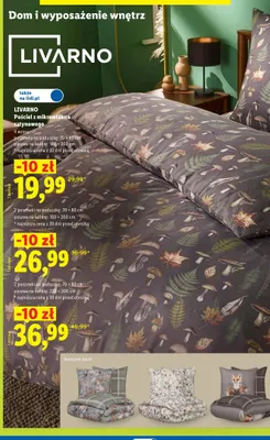 Pościel z mikrowłókna satynowego 140x200 cm Livarno promocja w Lidl