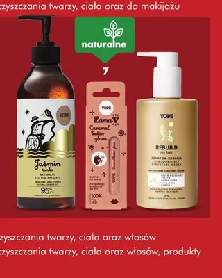 Kosmetyki do pielęgnacji i oczyszczania twarzy ciała oraz włosów produkty do sprzątania Yope promocja w Super-Pharm