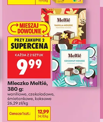 Mleczko czekoladowe Meltié promocja w Biedronka