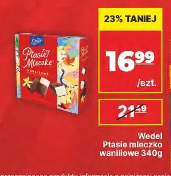 Ptasie mleczko waniliowe E.Wedel promocja w API Market