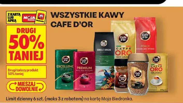 Kawa rozpuszczalna Cafe d'Or Premium promocja w Biedronka