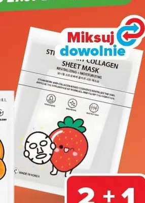 Maseczka do twarzy w płachcie Collagen STI promocja w Carrefour